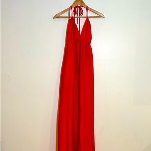 Long Red BCBG Dress